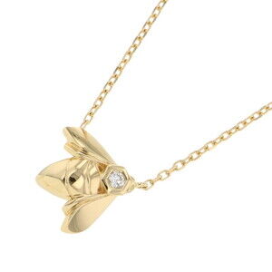 Chaumet Bee de Necklace Pendant with 1 Diamond (0.03ct) in 18K Yellow Gold (0...